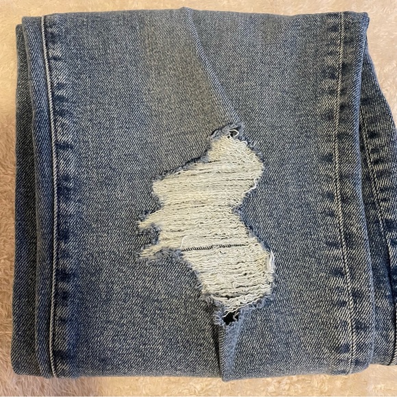 NWT Madewell Jeans The Girljean in Berryton Wash: Distressed Edition - Picture 5 of 16